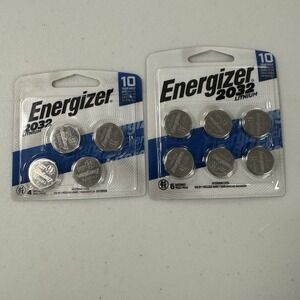 2 6pk Energizer 3v Lithium Batteries 2032 - 10 Batteries total 03/2030